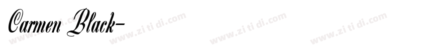 Carmen Black字体转换